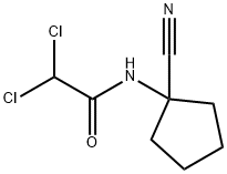2,2-Dichloro-N-(1-cyano-cyclopentyl)-acetamide, 78734-69-7, 结构式