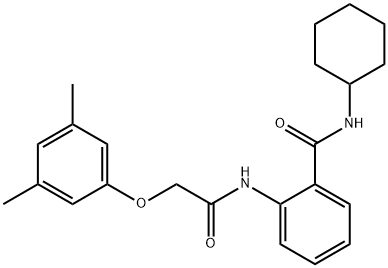 N-cyclohexyl-2-{[2-(3,5-dimethylphenoxy)acetyl]amino}benzamide|