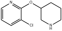 3-chloro-2-(piperidin-3-yloxy)pyridine Structure