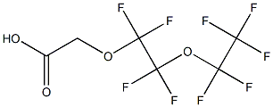 Perfluoro-(2-ethyloxyethoxy)acetic acid Structure