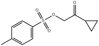 Toluene-4-sulfonic acid 2-cyclopropyl-2-oxo-ethyl ester 化学構造式