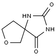 7-oxa-1,3-diazaspiro[4.4]nonane-2,4-dione 结构式