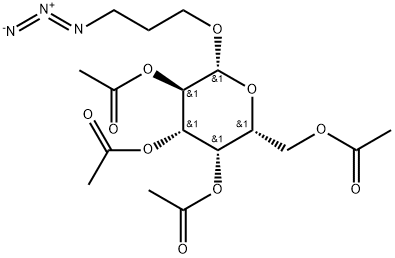 3-Azidopropyl 2,3,4,6-tetra-O-acetyl-b-D-galactopyranoside Structure