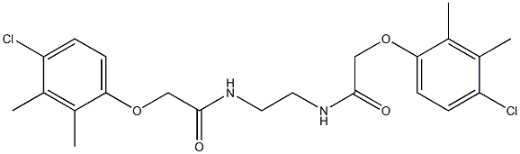 2-(4-chloro-2,3-dimethylphenoxy)-N-(2-{[2-(4-chloro-2,3-dimethylphenoxy)acetyl]amino}ethyl)acetamide Structure