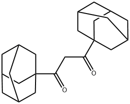 1,3-bis(tricyclo[3.3.1.1(3,7)]dec-1-yl)propan-1,3-dione Struktur