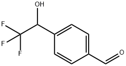 Benzaldehyde, 4-(2,2,2-trifluoro-1-hydroxyethyl)- Struktur