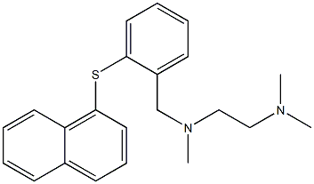 N-[2-(dimethylamino)ethyl]-N-methyl-N-[2-(1-naphthylsulfanyl)benzyl]amine Structure