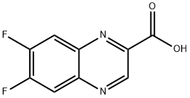 6,7-difluoroquinoxaline-2-carboxylic acid Struktur