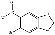 5-bromo-6-nitro-2,3-dihydrobenzo[b]furan 化学構造式
