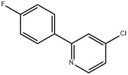 4-Chloro-2-(4-fluorophenyl)pyridine 结构式