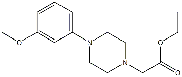 ethyl 2-[4-(3-methoxyphenyl)piperazin-1-yl]acetate Structure