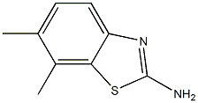 6,7-Dimethylbenzo[d]thiazol-2-amine 化学構造式