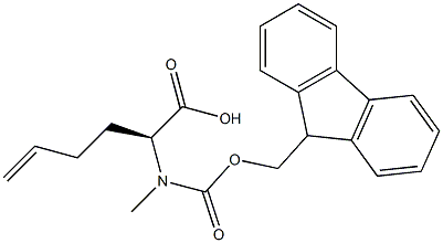 5-Hexenoic acid, 2-[[(9H-fluoren-9-ylmethoxy)carbonyl]methylamino]-, (2S)-,856412-21-0,结构式