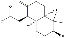 ((2S,4aS,5S,8aR)-decahydro-2-hydroxy-1,1,4a-trimethyl-6-methylenenaphthalen-5-yl)methyl acetate Struktur