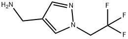 [1-(2,2,2-trifluoroethyl)-1H-pyrazol-4-yl]methanamine Struktur