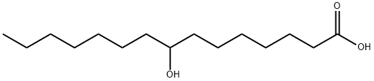 8-ヒドロキシペンタデカン酸 化学構造式