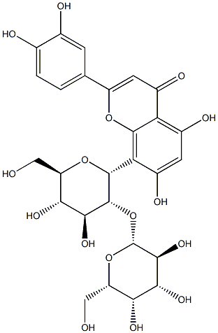 荭草素-2"-O-BETA-L-半乳糖苷,861691-37-4,结构式