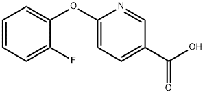 6-(2-fluorophenoxy)pyridine-3-carboxylic acid Struktur