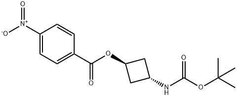 (1r,3r)-3-((tert-butoxycarbonyl)amino)cyclobutyl 4-nitrobenzoate 结构式