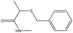 2-(benzylsulfanyl)-N-methylpropanamide 结构式