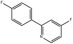 4-Fluoro-2-(4-fluorophenyl)pyridine 化学構造式