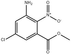methyl 3-amino-5-chloro-2-nitrobenzoate Struktur