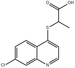 2-[(7-chloroquinolin-4-yl)thio]propanoic acid Structure