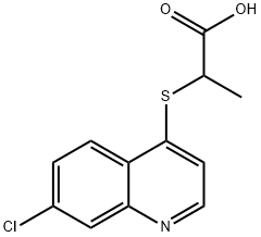 2-[(7-chloroquinolin-4-yl)thio]propanoic acid, 874487-44-2, 结构式