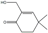 2-hydroxymethyl-4,4-dimethyl-2-cyclohexen-1-one Structure