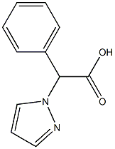 2-phenyl-2-(1H-pyrazol-1-yl)acetic acid Structure