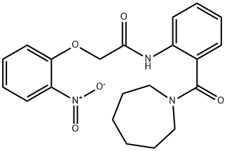 N-[2-(1-azepanylcarbonyl)phenyl]-2-(2-nitrophenoxy)acetamide Structure