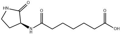 (S)-7-oxo-7-((2-oxopyrrolidin-3-yl)amino)heptanoic acid Struktur