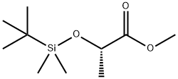 propanoic acid, 2-[[(1,1-dimethylethyl)dimethylsilyl]oxy]-, methyl ester, (2S)- Structure