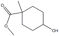 methyl (1r,4r)-4-hydroxy-1-methylcyclohexane-1-carboxylate 化学構造式