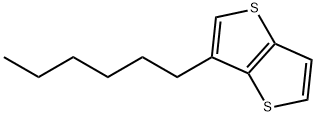 Thieno[3,2-b]thiophene, 3-hexyl- Structure