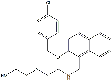 2-({2-[({2-[(4-chlorobenzyl)oxy]-1-naphthyl}methyl)amino]ethyl}amino)ethanol|