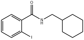 N-(cyclohexylmethyl)-2-iodobenzamide 化学構造式