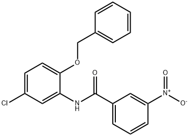 N-[2-(benzyloxy)-5-chlorophenyl]-3-nitrobenzamide Struktur