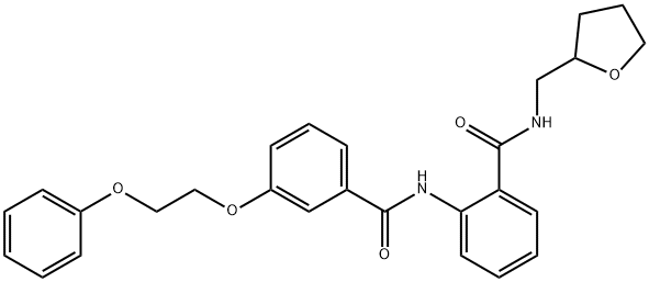 2-{[3-(2-phenoxyethoxy)benzoyl]amino}-N-(tetrahydro-2-furanylmethyl)benzamide|