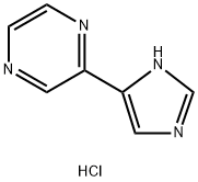 2-(1H-imidazol-5-yl)pyrazine, hydrochloride Struktur