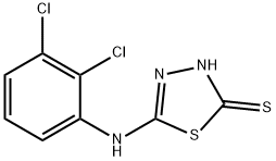 5-[(2,3-dichlorophenyl)amino]-1,3,4-thiadiazole-2-thiol Structure