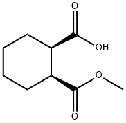 1,2-Cyclohexanedicarboxylic acid, 1-methyl ester, (1S,2R)-,88335-91-5,结构式