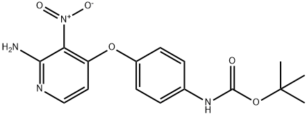 tert-Butyl 4-(2-amino-3-nitropyridin-4-yloxy)phenylcarbamate Structure