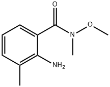 2-氨基-N-甲氧基-N,3-二甲基苯甲酰胺, 886574-89-6, 结构式