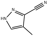 4-甲基-1H-吡唑-3-甲腈,88893-75-8,结构式