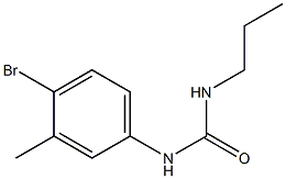 1-(4-bromo-3-methylphenyl)-3-propylurea Struktur