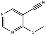 4-(methylsulfanyl)pyrimidine-5-carbonitrile Struktur