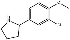 2-(3-chloro-4-methoxyphenyl)pyrrolidine Structure