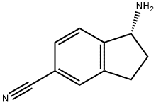 (1R)-1-AMINOINDANE-5-CARBONITRILE 化学構造式