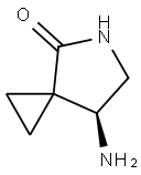 (S)-7-amino-5-azaspiro[2.4]heptan-4-one Struktur